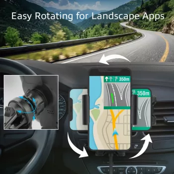 Soporte automático para smartphone en coche ACT AC9010 con carga inalámbrica