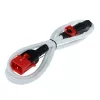 Cable de alimentación ACT C13 IEC Lock+ - C14 IEC Lock doble bloqueo blanco 2 m, PC3609