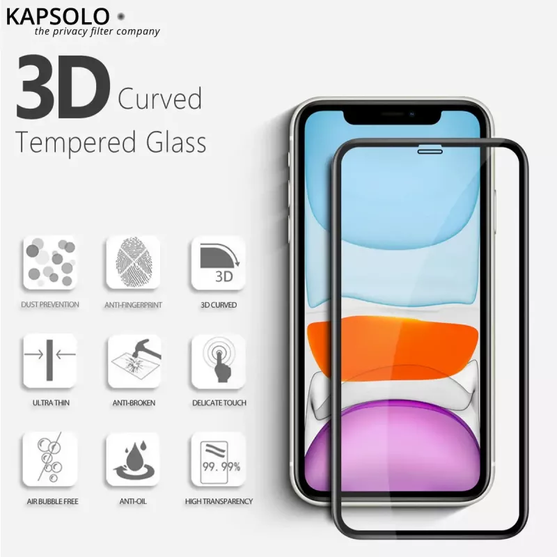 Kapsolo KAP30437 protector de pantalla de privacidad 15,5 cm (6,1 pulgadas), 9H