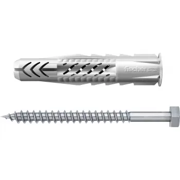 Set de tornillos y tacos Fischer 83628 apto para ladrillo, hormigón