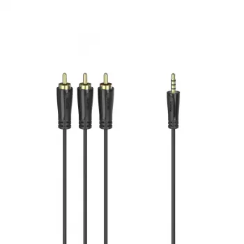 Hama 00205154 Cable de audio 1,5 m 3,5 mm 3 x RCA negro