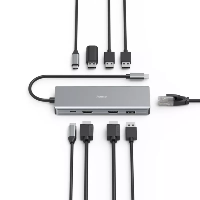 Hama CONNECT2Media USB Type-C 5000 Mbit/s antracita