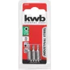 Punta de destornillador KWB 121215 3 uds. Torx T15 25 mm hexagonal