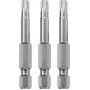 kwb 121325 punta hexagonal T25, acero, 3 uds.