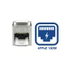 ACT Keystone Jack RJ45 CAT6 apantallado sin herramientas con obturador blanco plateado