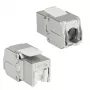 ACT conector hembra Keystone RJ45 CAT6A apantallado sin herramientas con tapa antipolvo
