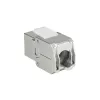 ACT conector hembra Keystone RJ45 CAT6A apantallado sin herramientas con tapa antipolvo