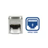 ACT conector hembra Keystone RJ45 CAT6A apantallado sin herramientas con tapa antipolvo