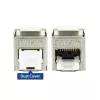 ACT conector hembra Keystone RJ45 CAT6A apantallado sin herramientas con tapa antipolvo