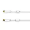 Cable coaxial Hama 00205245 0,75 m blanco conector coaxial