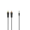 Hama 00205261 cable de audio 3 m 2 x RCA 3,5 mm negro