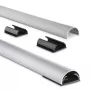 Hama 00220991 Organizador de cables universal canaleta plateada 1 ud.