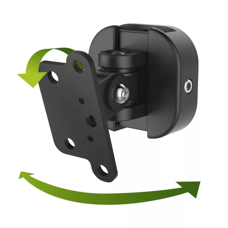 Hama 00220887 soporte de altavoz de pared metal, plástico negro