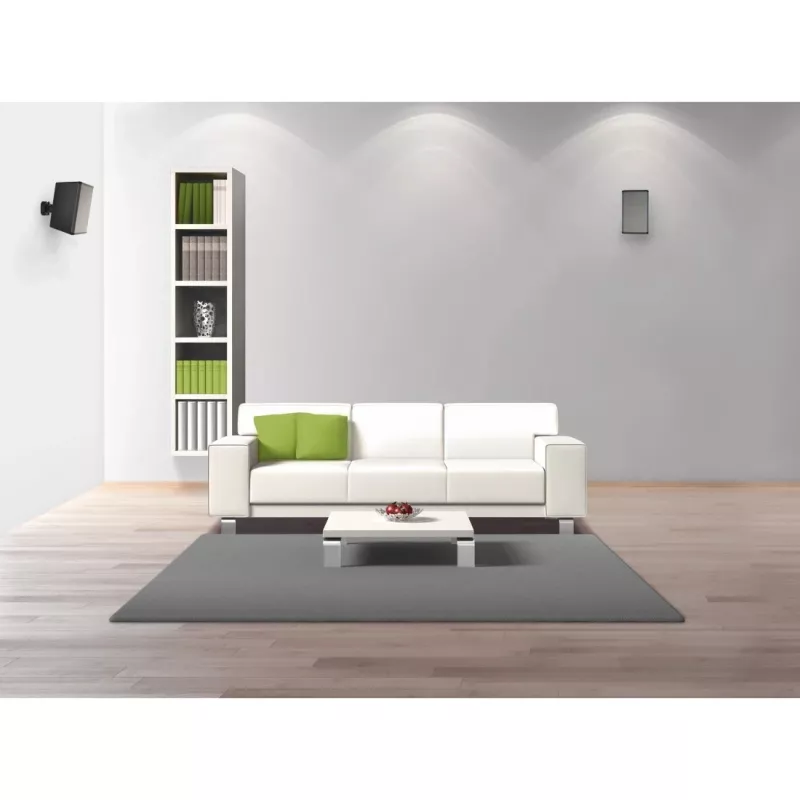 Hama 00220887 soporte de altavoz de pared metal, plástico negro