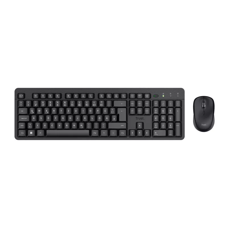 Trust TKM-360 teclado ratón incluido oficina RF Wireless QWERTZ alemán negro