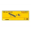 DeLOCK presentador láser USB inalámbrico USB RF mando a distancia puntero láser rojo