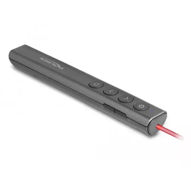 DeLOCK presentador láser USB inalámbrico USB RF mando a distancia puntero láser rojo