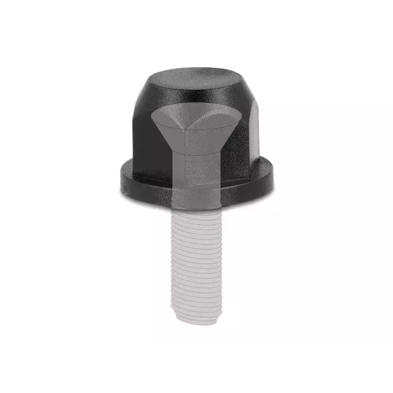 DeLOCK tapa protectora de rosca M12 negra 2 unidades nailon