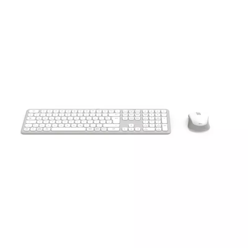 Hama WKM-550 00173066 set de teclado y ratón multidispositivo, inalámbrico, RF + Bluetooth, QWERTZ alemán, blanco