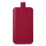 Hama 00137097 funda tipo bolsa universal para móviles de hasta 16,0 x 8,9 x 1,2 cm, polipiel, roja