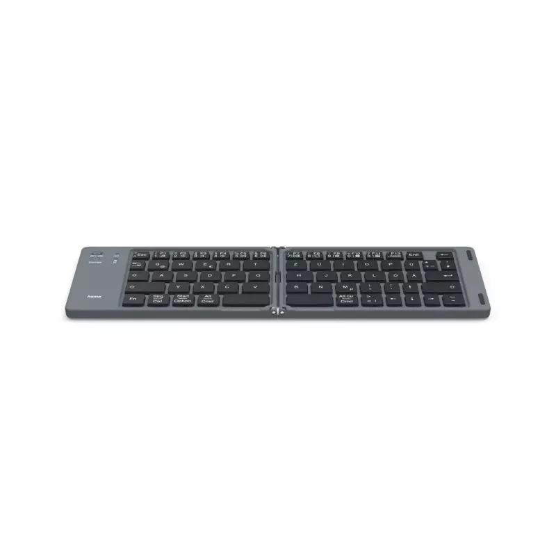 Hama Travel 450 QWERTZ alemán Bluetooth negro, gris oscuro