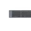 Hama Travel 450 QWERTZ alemán Bluetooth negro, gris oscuro