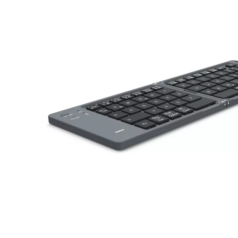 Hama Travel 450 QWERTZ alemán Bluetooth negro, gris oscuro