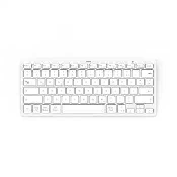 Hama Travel 400 QWERTZ alemán Bluetooth gris, blanco