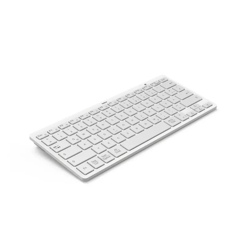 Hama Travel 400 QWERTZ alemán Bluetooth gris, blanco