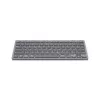Hama Travel 400 QWERTZ alemán Bluetooth negro, gris oscuro