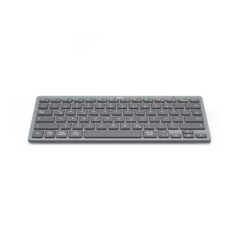Hama Travel 400 QWERTZ alemán Bluetooth negro, gris oscuro