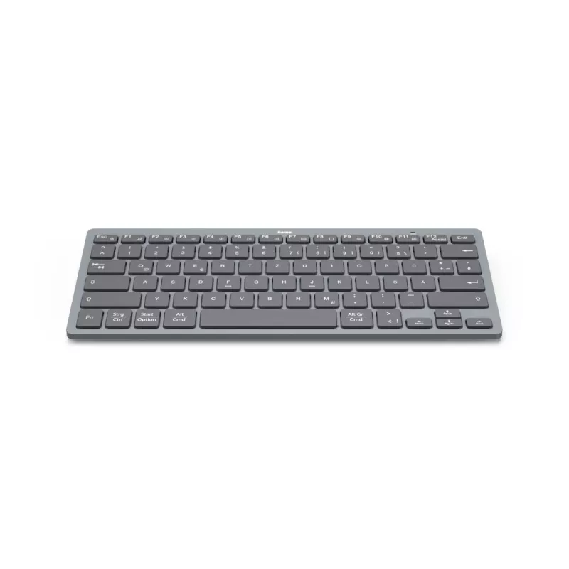 Hama Travel 400 QWERTZ alemán Bluetooth negro, gris oscuro