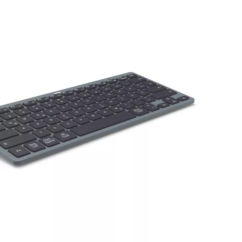 Hama Travel 400 QWERTZ alemán Bluetooth negro, gris oscuro