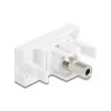 DeLOCK módulo Easy 45 conector jack de 3,5 mm de 3 pines hembra a hembra, blanco (90848)