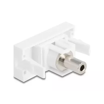DeLOCK módulo Easy 45 conector jack de 3,5 mm de 3 pines hembra a hembra, blanco (90848)