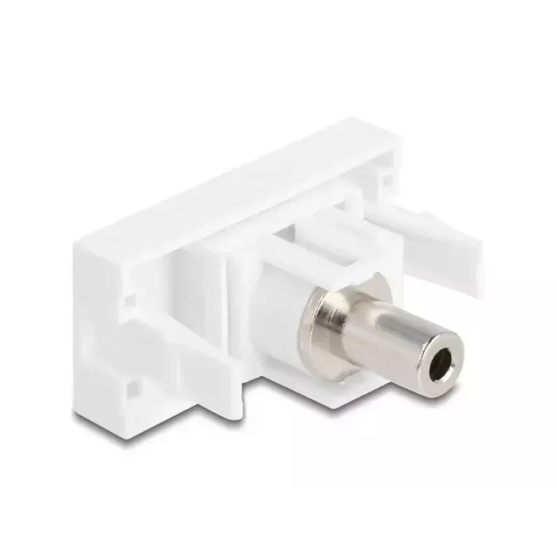 DeLOCK módulo Easy 45 conector jack de 3,5 mm de 3 pines hembra a hembra, blanco (90848)