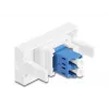 Adaptador de fibra óptica DeLOCK 90847 LC monomodo 1 ud. azul blanco