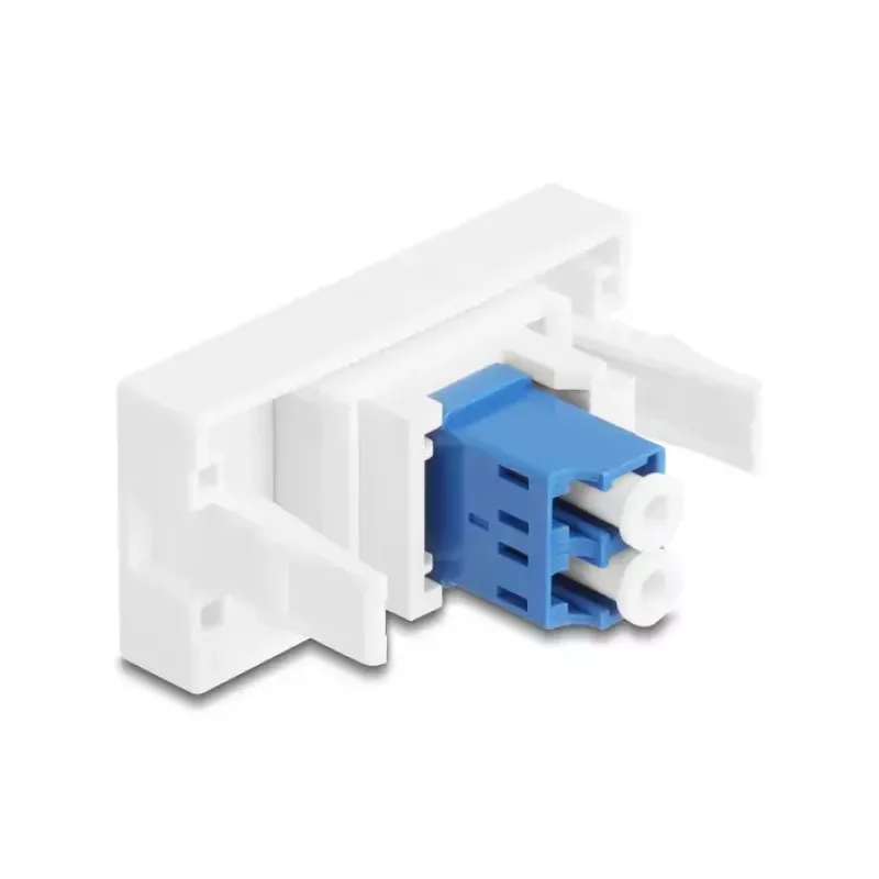Adaptador de fibra óptica DeLOCK 90847 LC monomodo 1 ud. azul blanco