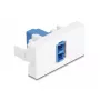 Adaptador de fibra óptica DeLOCK 90847 LC monomodo 1 ud. azul blanco