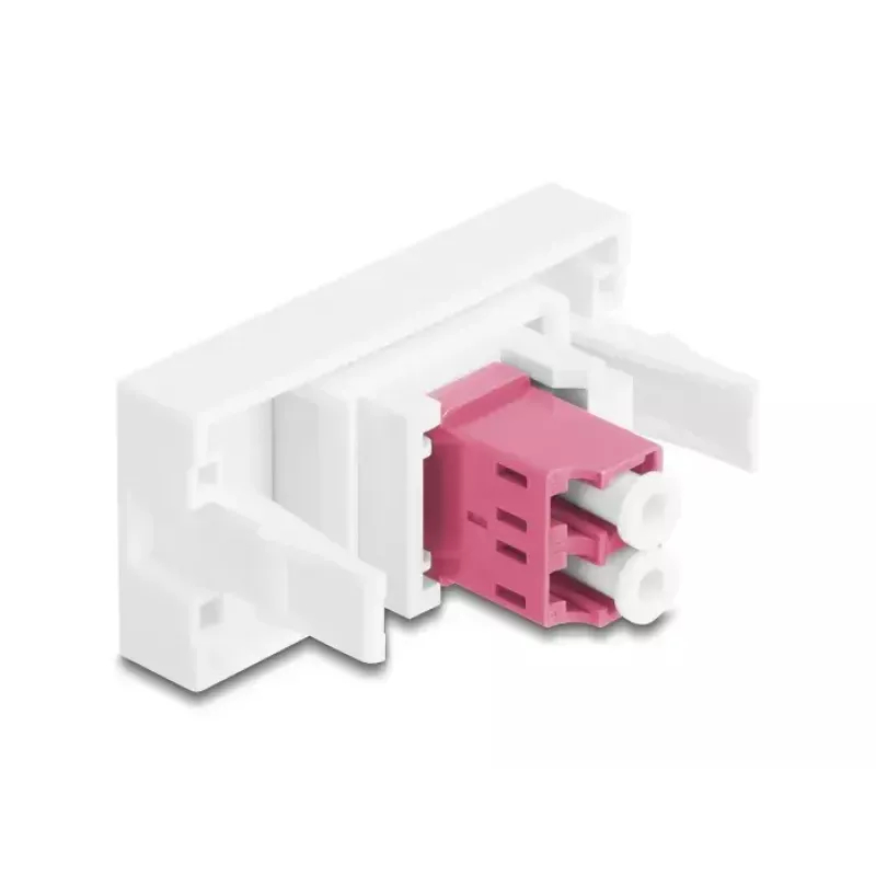 Adaptador de fibra óptica DeLOCK 90846 LC multimodo 1 ud. violeta blanco