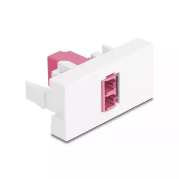 Adaptador de fibra óptica DeLOCK 90846 LC multimodo 1 ud. violeta blanco