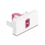 Adaptador de fibra óptica DeLOCK 90846 LC multimodo 1 ud. violeta blanco