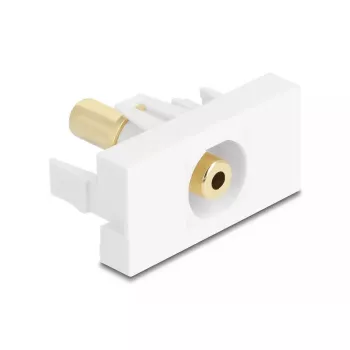 Toma DeLOCK 90843 2 x 3,5 mm conector de cable blanco
