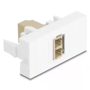 Adaptador de fibra óptica DeLOCK 90840 LC multimodo 1 ud. beige blanco