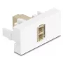 Adaptador de fibra óptica DeLOCK 90840 LC multimodo 1 ud. beige blanco