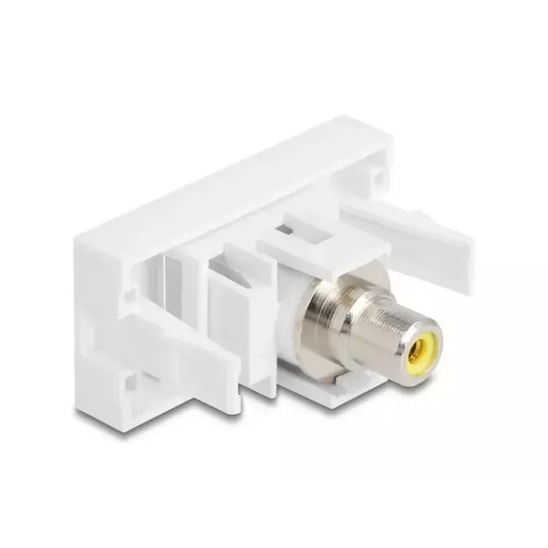 DeLOCK 90856 Módulo Keystone RCA Blanco 22,5 mm x 45 mm x 33 mm