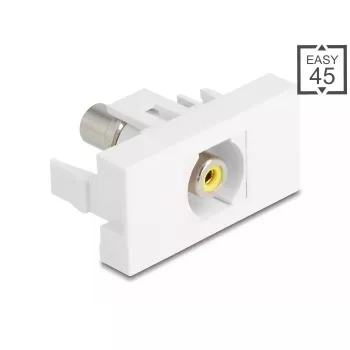 DeLOCK 90856 Módulo Keystone RCA Blanco 22,5 mm x 45 mm x 33 mm