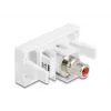 DeLOCK 90857 Módulo Keystone RCA Rojo Blanco 22,5 mm 45 mm 33 mm