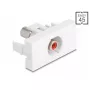 DeLOCK 90857 Módulo Keystone RCA Rojo Blanco 22,5 mm 45 mm 33 mm