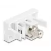 DeLOCK Módulo Keystone 90858 Plano Blanco Conector RCA 1